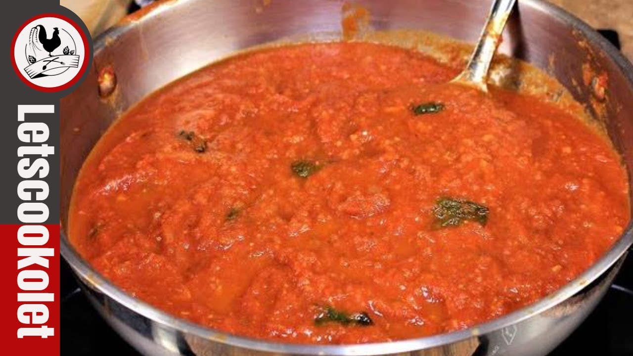 Simple Homemade Tomato Sauce Recipe - YouTube