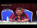 Senate Committee on Ways and Means Financial Matters Confirmation Hearing w/ Ms. Debbie Ngiraibai