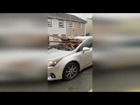 Shocking video shows horrendous aftermath in Leitrim village following TORNADO