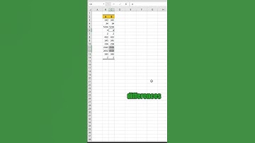 Excel Tip - How to Find Row Difference Fast