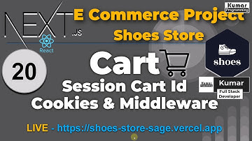 20 - CART - Session Id | Cookie | Middleware - (Next js 15, React 19, PostgreSQL, Prisma, Paypal)
