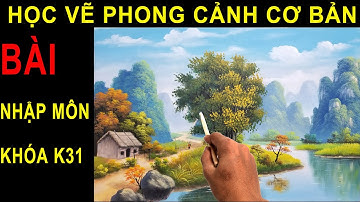 Học vẽ tranh, bài nhập môn khóa khóa k31/  Dạy vẽ tranh tường tại TT Mỹ Thuật Việt