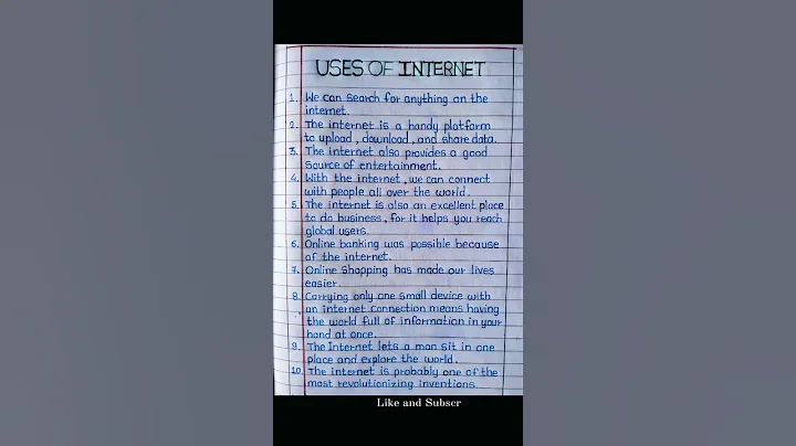10 lines on uses of internet || uses of internet essay || #internet #ytshort