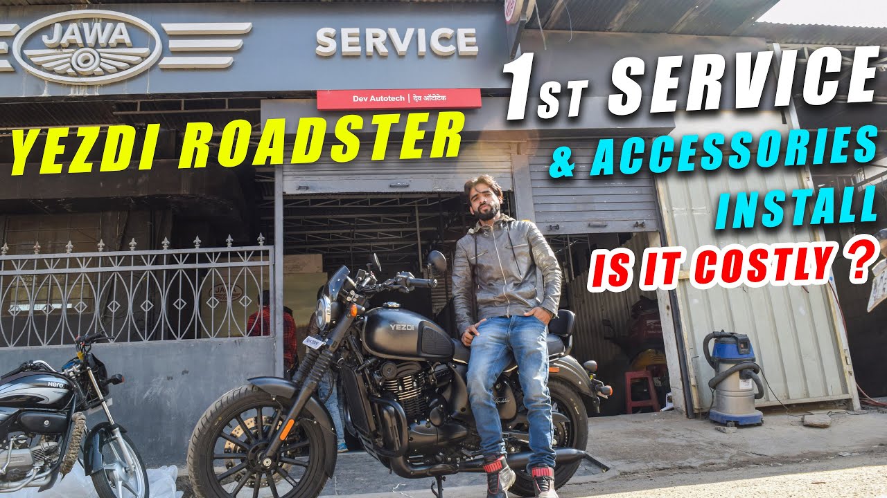 Yezdi Roadster 1st Service Accessories Install Is It Costly ? YouTube