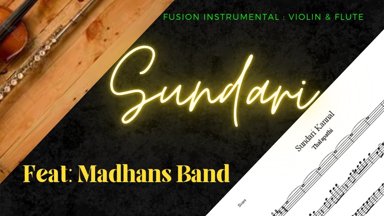 Sundari Kannal Oru - Violin & Flute Cover (Feat. Madhan’s Band) | Wedding Music Band | Fusion Mix