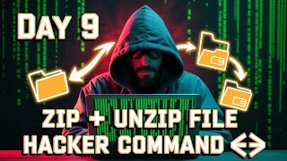 Day9 KaliLinux 💻 | zip file unzip file chmode Command Full Tutorial (Hindi) #KaliLinux #Hackervidya 