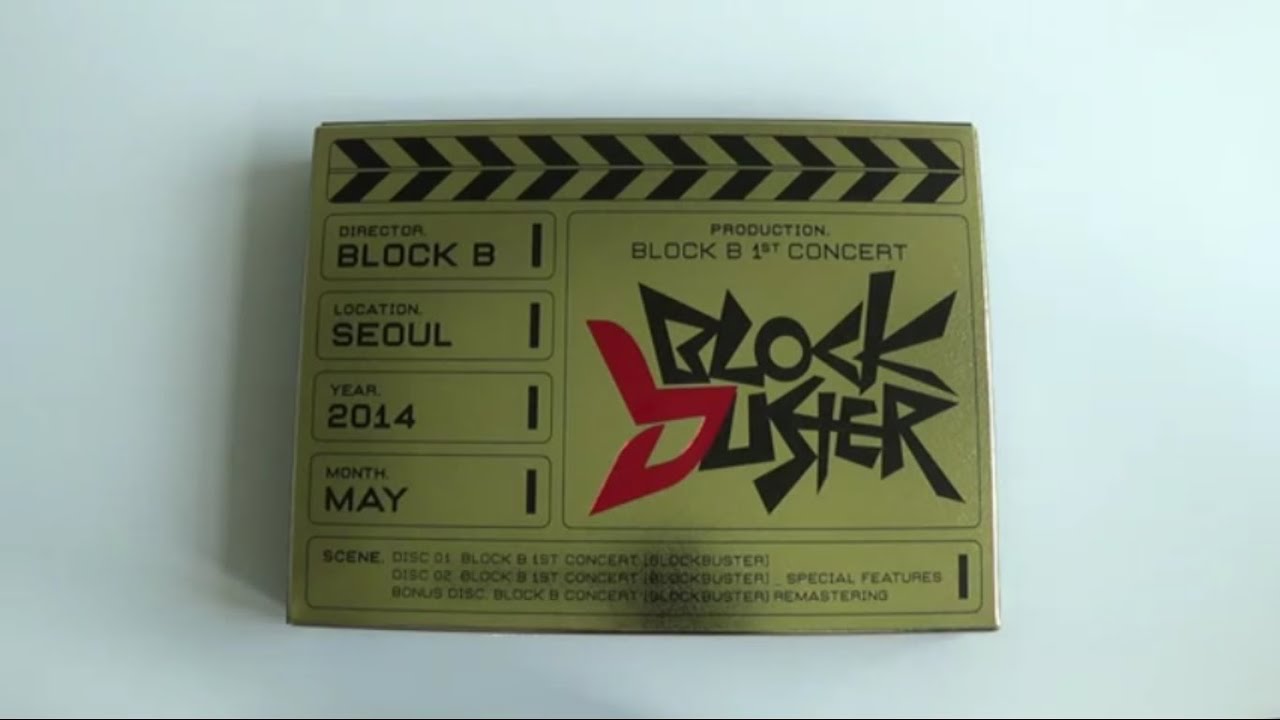 Unboxing Block B 블락비 1st Concert Blockbuster DVD - YouTube