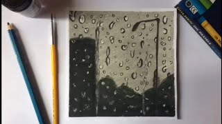 HOW TO DRAW REALISTIC RAIN DROP | BASIC TUTORIAL | DETAILED