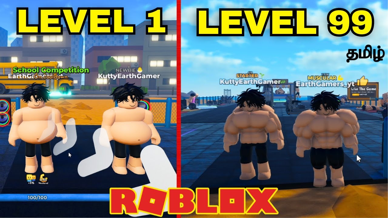 Roblox Gym League Full Gameplay in Tamil | Earth Gamer
