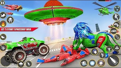 Space Robot Transport Game 3D - Bull Robot Game - Android GamePlay | Walk through a Game #robot