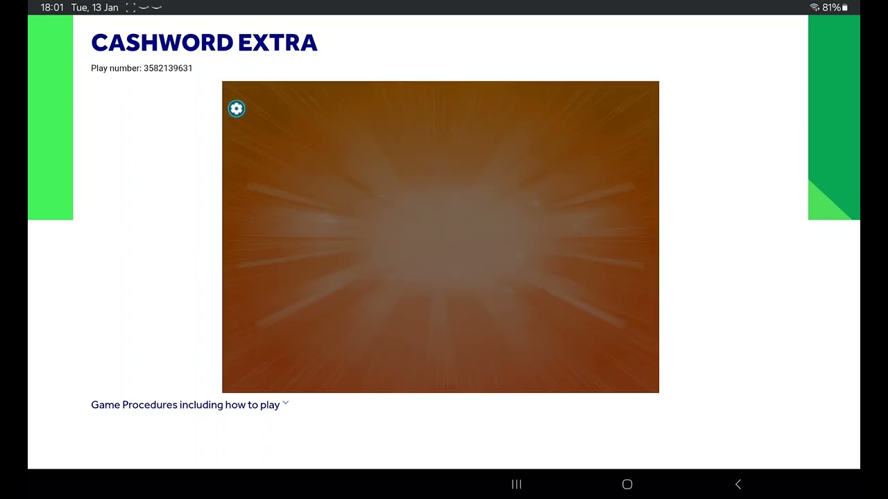 Random online scratchcards from the national lottery