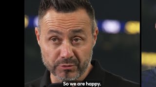De Zerbi Interview Spurs 5-1 Charlton | Tottenham Hotspur vs Charlton Athletic Carabao Cup / EFL Cup