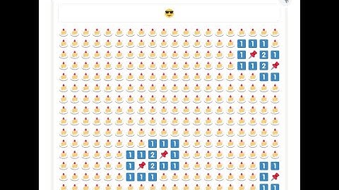 Emoji Minesweeper Game in JavaScript