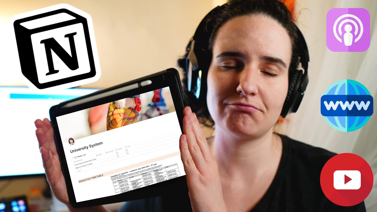 An Entire Life on Notion - The Dashboard Tour (Med school, Project Management etc.)