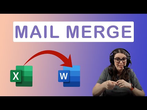 How to mail merge from Excel to Word