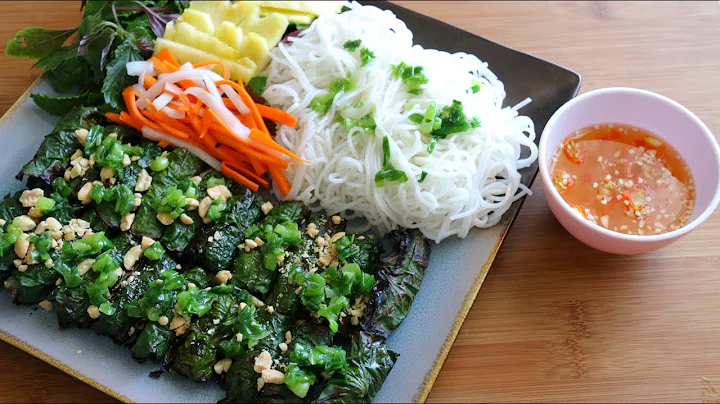 Beef Wrapped in Wild Betel Leaf (Bò Nướng Lá Lốt) Recipe