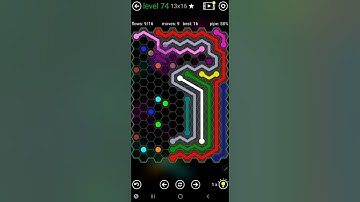 How To Solve Flow Free Hexes Jumbo Hextangle Pack Level 74 13x16 Walk Through Solution Walkthrough