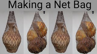 Making a net bag for a Roman Legionary