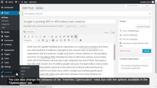 Interlinks Manager - Get information about the optimization of a post