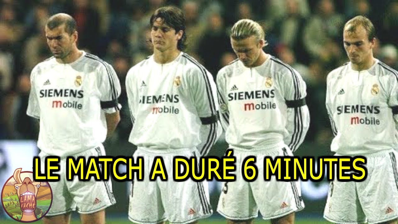 LE JOUR OÙ LE REAL MADRID A JOUÉ UN MATCH DE 6 MINUTES