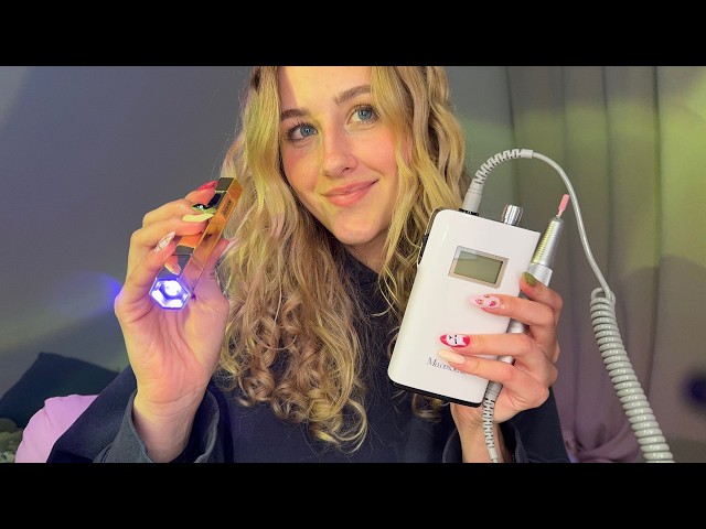 ASMR Doing My Nails 💖 Soft Spoken & Whispered Roleplay, Tapping, Filing, Brushing & Relaxation