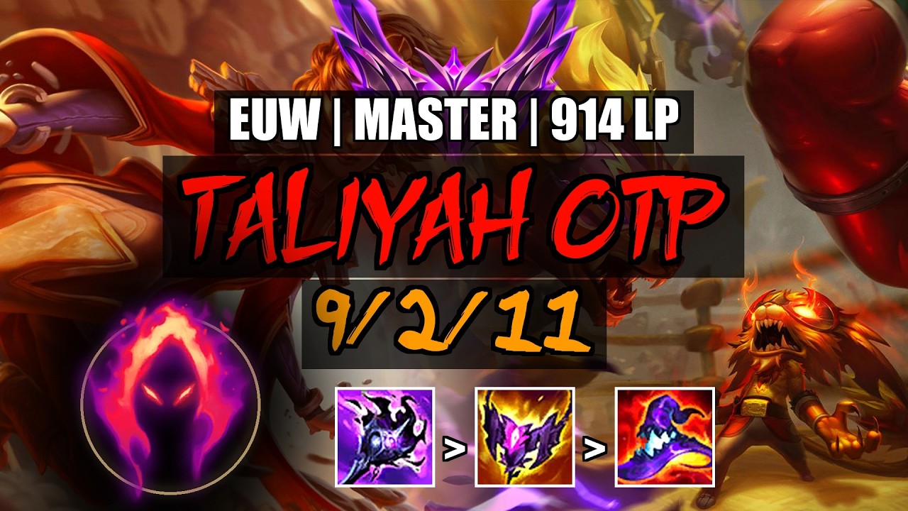 Taliyah OTP vs Dr. Mundo Jungle 9/2/11 | EUW Master 914LP