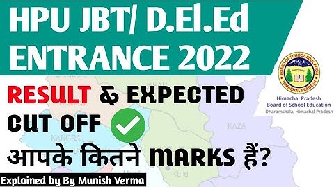 HP JBT/ D.El.Ed. CET 2022  RESULT OUT - यहाँ से देखें