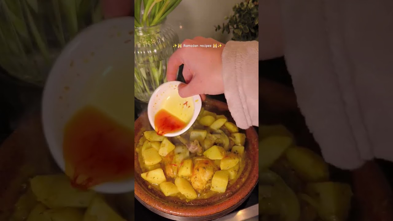 Tajine de pollo con patatas. Idea r&aacute;pida para el iftar #ramadan #ramadanmubarak #iftarideas #recipes