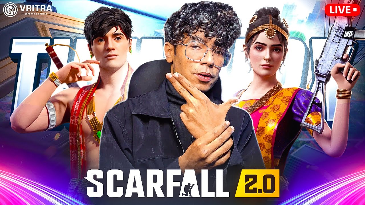 🔴ScarFall 2.0 LIVE — iOS Version Released! | Indian Battle Royale Gameplay 2025 🚀