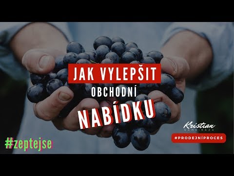 Video: Jak Napsat Propagační Nabídku