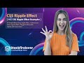 15 Best CSS Ripple Effect Examples