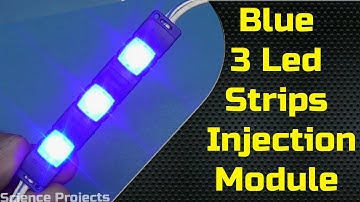 Blue 3 Led Strips Waterproof Module,  5630, 5730 Led Injection Module, 12v Led lights