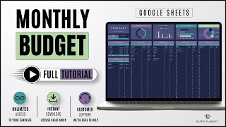 Monthly Budget Template (Google Sheets) Tutorial | Manage Your Budget Step by Step