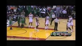 Rajon Rondo 'Flagrant Foul' on Dwyane Wade (Heat vs Celtics 10/30/12)