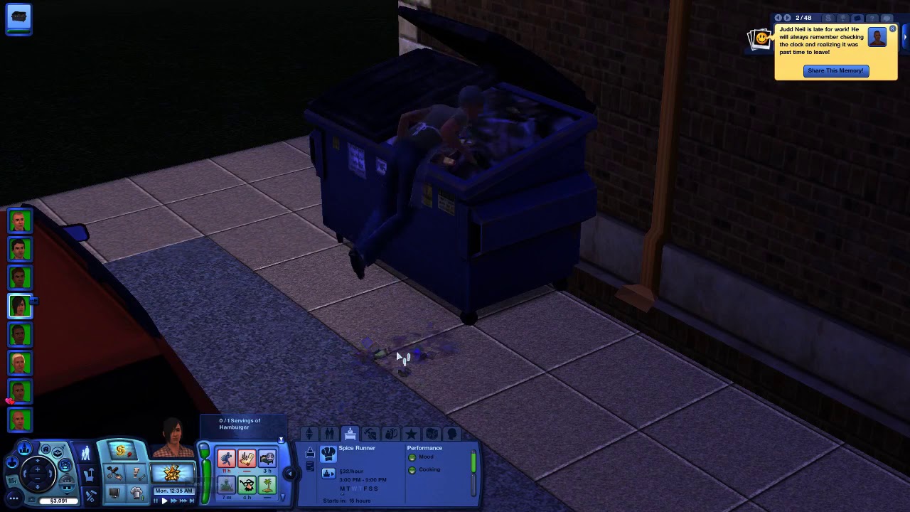 Sims 3 Dumpster Diving YouTube