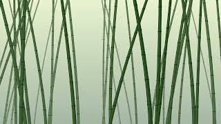 Bamboo Landscape abstract zen bamboo 4k Visual Loop | Python + Taichi CUDA | 60 FPS