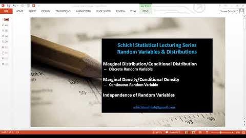 Random Variable and Distribution Function Lecture 10.2 -- Conditional distribution function and pdf.