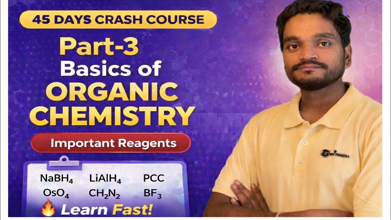 Organic Chemistry Made Easy ⚡ | All Important Reagents | 45 Days Crash Course | Part-3