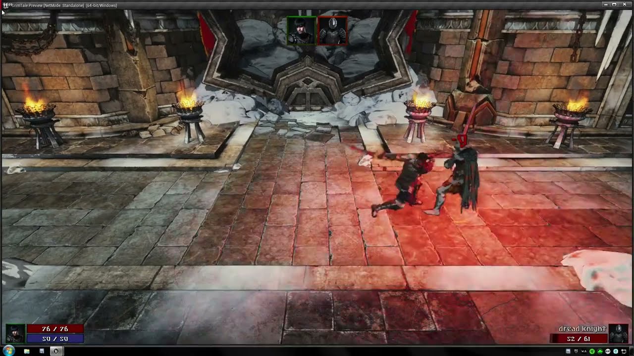 "Grim Tale" WIP (UE4): Full Passive Damage System