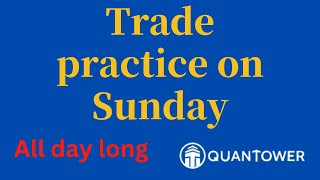trade practice on Sunday all day long  with quantower backtest forex