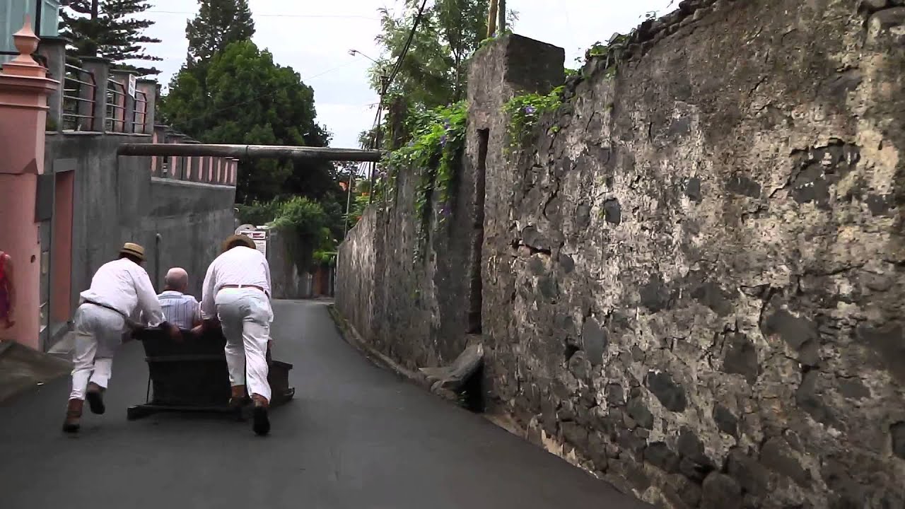 Wicker toboggan sled ride