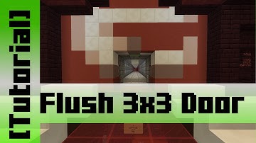 3x3 Flush Piston, Slime Block Door [Tutorial]