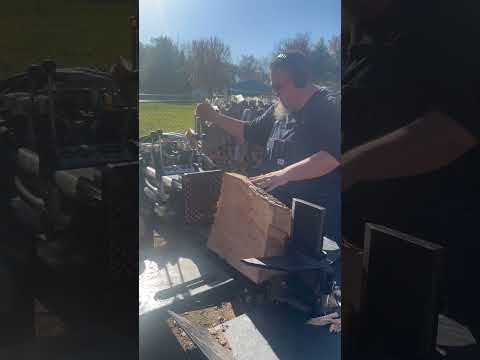 The WolfeRidge 28 ProX Muscling Through Some Nasty Sycamore Firewood Woodhound Toneloc