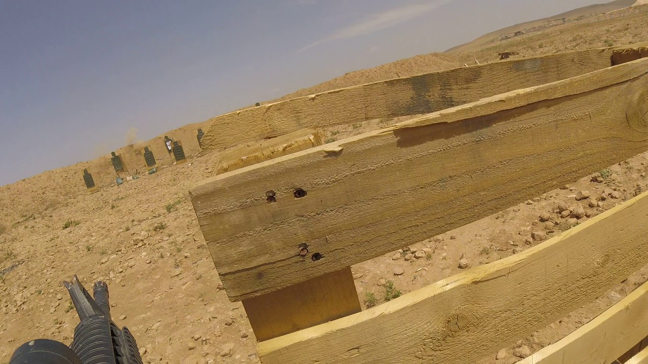 U.S Army Infantry in Syria Live fire Exercise