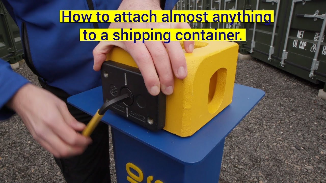 How to Secure a Shipping Container to the Ground – Container One