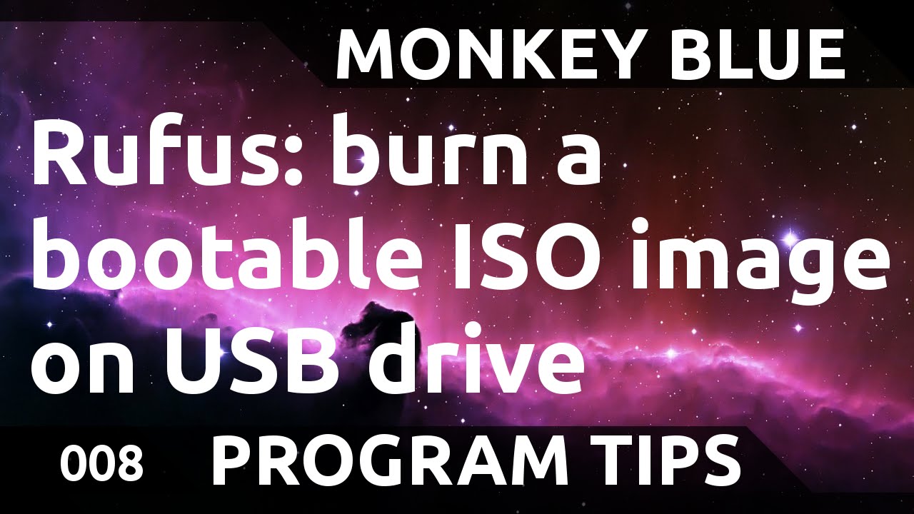 How to write iso file to usb drive