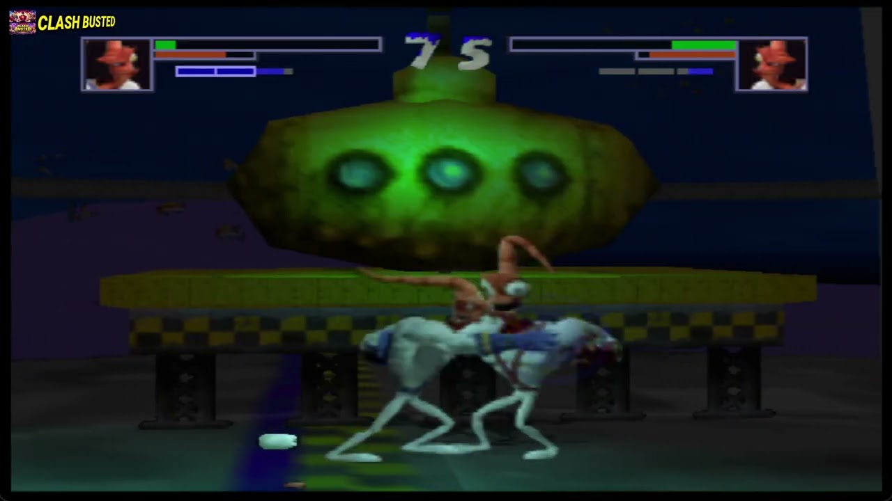 Червяк Джим против Червяка Джима | ClayFighter 63 1/3 | Геймплей на N64