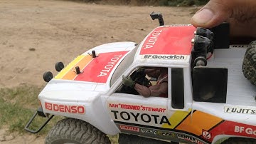 G.I. Joe 1/18 scale Toyota Denso rally custom RC 4x4 independent suspension