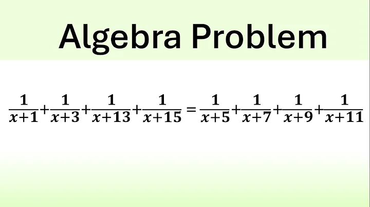 An Amazing Algebra Problem | 99% Fail to Solve