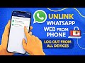 How to Log Out of WhatsApp Web From Your Phone (Unlink All Devices) 2026